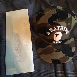 A bathing ape bape camo new era fitted